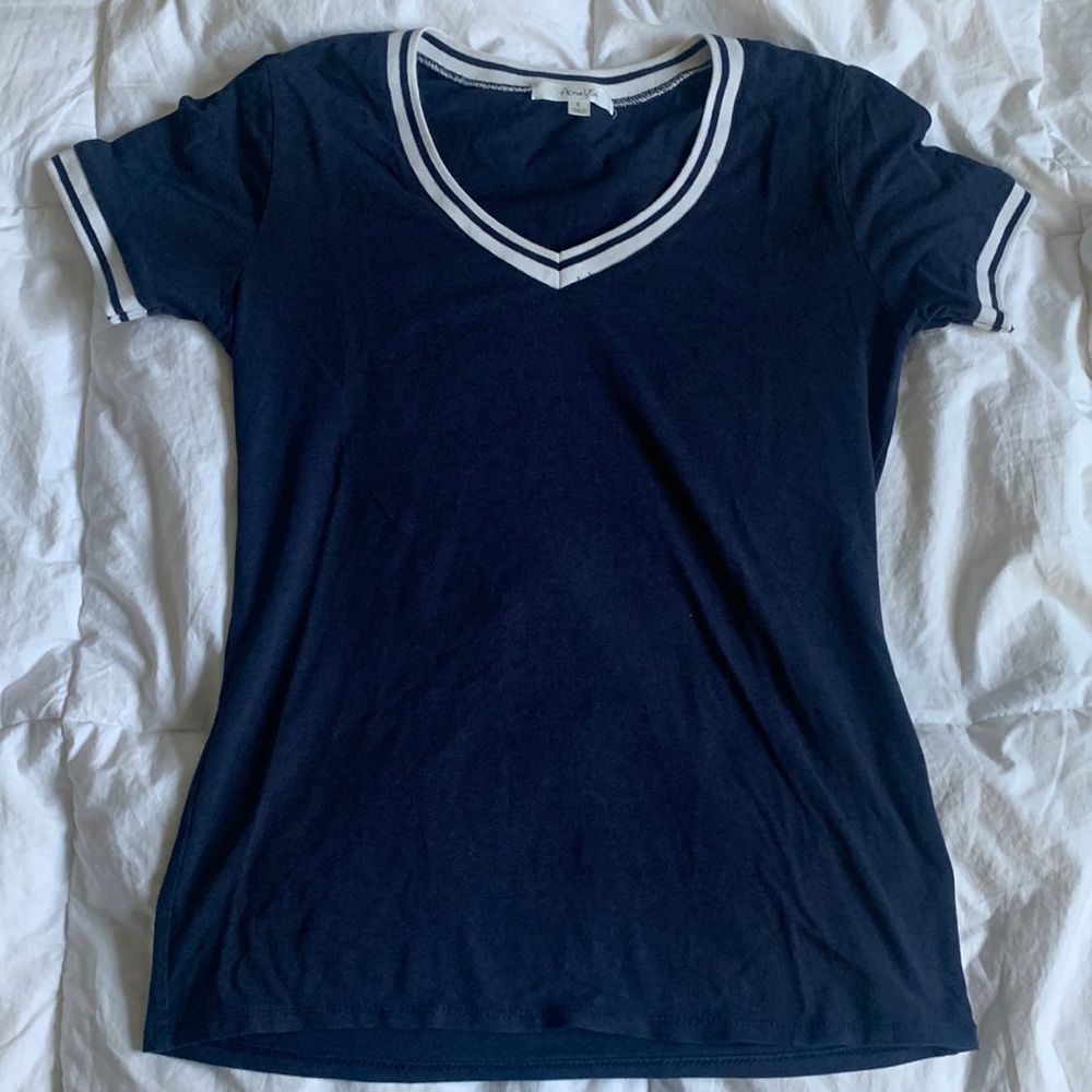 Nautical V-neck Top